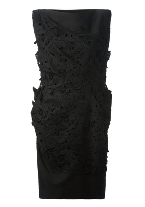 Lanvin sculpted floral dress - Black