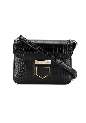 Givenchy Black Croc Nobile mini crossbody bag