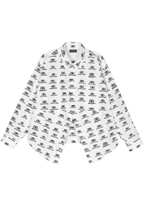 Balenciaga logo-print shirt - White