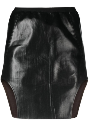 Rick Owens high-waist above-knee skirt - Black