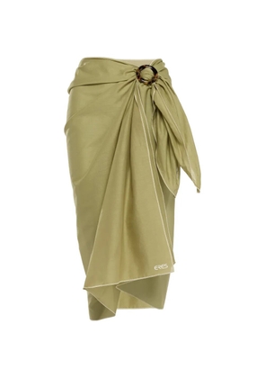 ERES cabine ring-detail sarong - Green