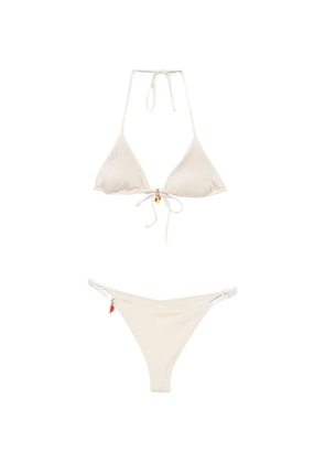 MC2 Saint Barth Lezzy charm-embellished bikini - Neutrals