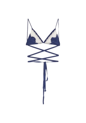 Jejia Anna lace-trim bra - Blue