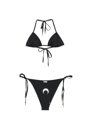 Marine Serre crescent-moon bikini - Black