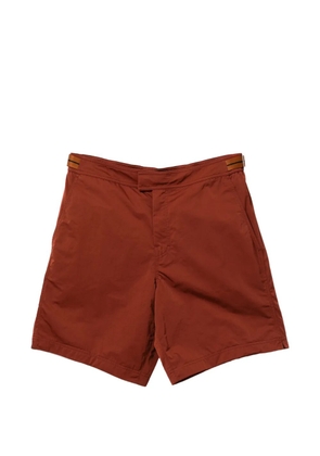 Zegna buckle-fastening swim shorts - Brown