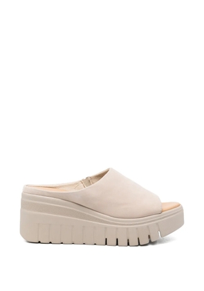 TAMARIS wedge-heel slip-on sandals - Neutrals