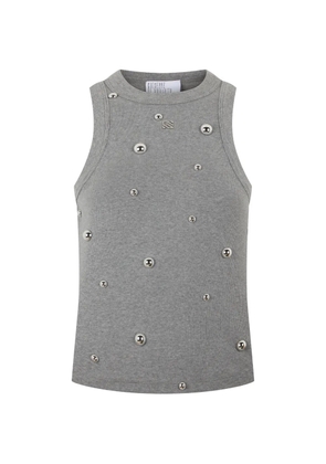 Giuseppe Di Morabito stud-embellished top - Grey