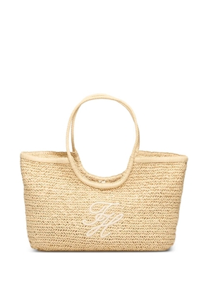 Tommy Hilfiger embroidered-logo tote bag - Neutrals