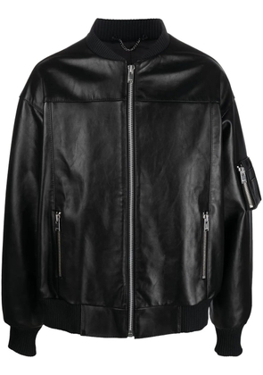 MISBHV x Ufo361 leather bomber jacket - Black