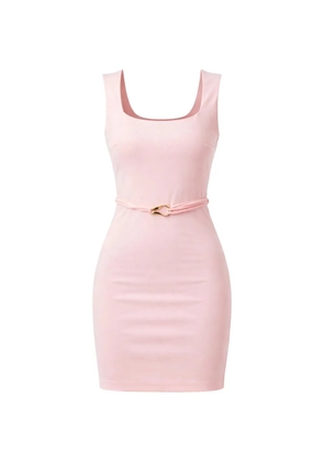 GUESS USA belted square-neck mini dress - Pink