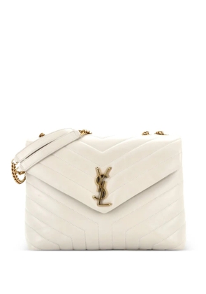 Saint Laurent Pre-Owned Loulou Matelasse Chevron Leather Medium shoulder bag - Neutrals