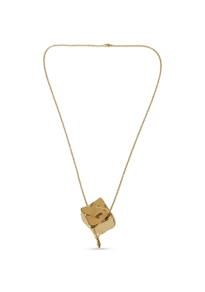 Rabanne distorted-cube pendant necklace - Gold