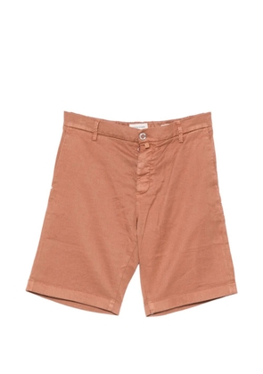 Jacob Cohën logo-patch cotton-blend shorts - Orange