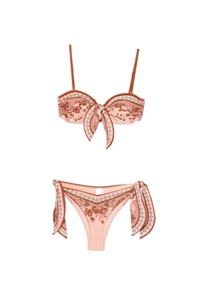 ZIMMERMANN paisley-print bikini - Pink
