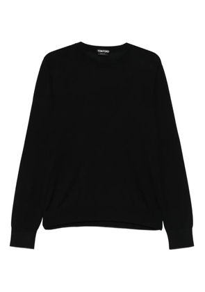 TOM FORD crew-neck silk sweater - Black