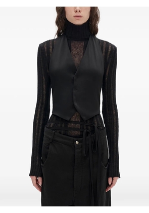 Ann Demeulemeester Mary satin waistcoat - Black