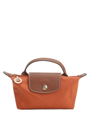 Longchamp Le Pliage Original leather-trim wallet - Orange