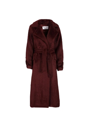 Max Mara belted oversized coat - Red