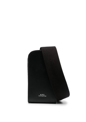 A.P.C. James leather mini bag - Black