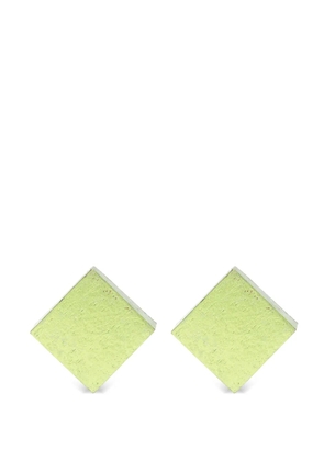Monies geometric clip-on earrings - Green