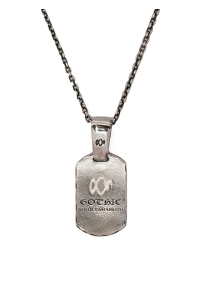 Yohji Yamamoto Gothic pendant necklace - Silver