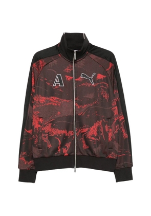 PUMA x Ahluawalia T7 abstract-print logo-patch sweatshirt - Black