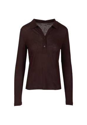 Al Duca D’Aosta 1902 long-sleeve polo shirt - Brown