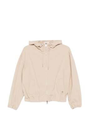 PANICALE zip-up drawstring hoodie - Neutrals