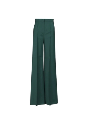 Max Mara wide-leg virgin-wool trousers - Green