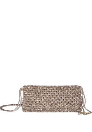 Hibourama Aurora crystal-embellished shoulder bag - Gold
