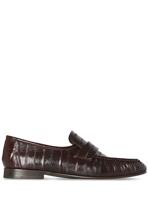 The Row Soft leather loafers - Brown