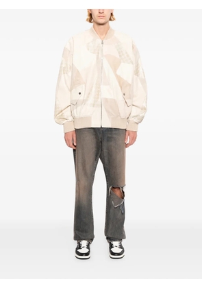 AMIRI patchwork bomber jacket - Neutrals