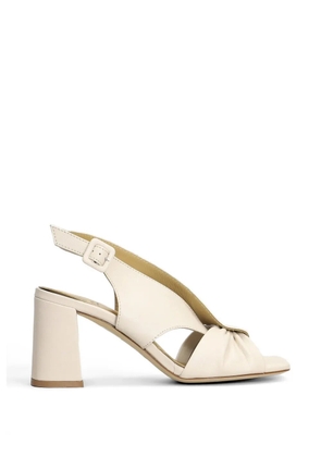 L Arianna twist-detail slingback sandals - Neutrals