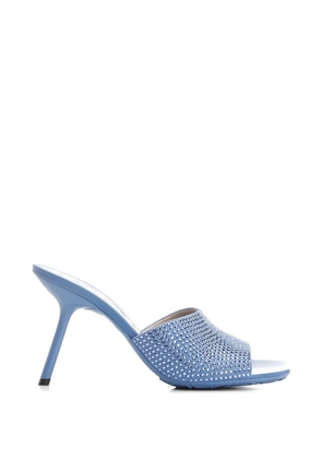 LOEWE Petal crystal-embellished sandals - Blue