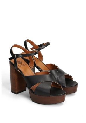 L Arianna cross-strap platform sandals - Black