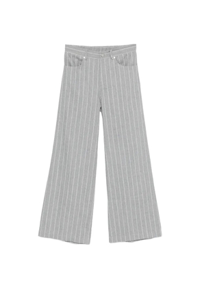 PANICALE pinstripe wide-leg trousers - Grey