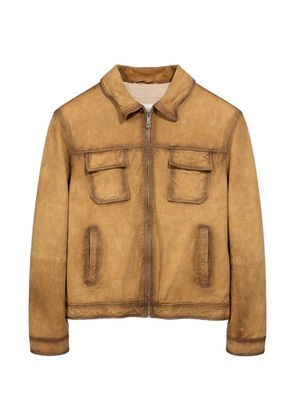 LES HÉRITIERS zip-up jacket - Brown