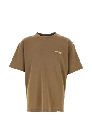 Represent Owners' Club logo-print T-shirt - Brown