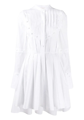 Alexander McQueen pleated shirt dress - White