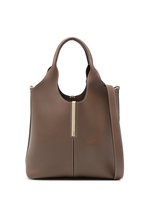Tod's top-handle detail shoulder bag - Brown