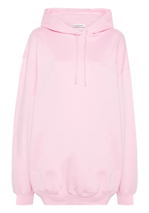 Balenciaga logo-print hoodie - Pink