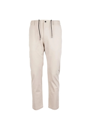 People Of Shibuya drawstring-waist straight-leg trousers - Neutrals