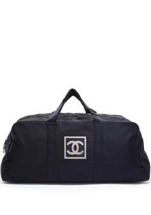CHANEL Pre-Owned 2002-2003 large Sports Line duffle bag - Black