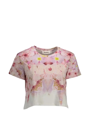 Desigual floral-print T-shirt - Pink