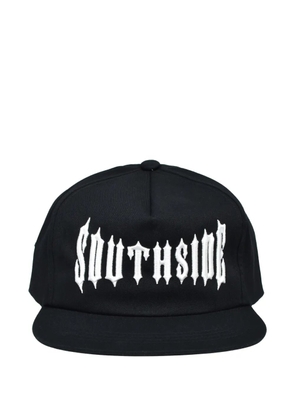 BREATH embroidered logo-patch cap - Black