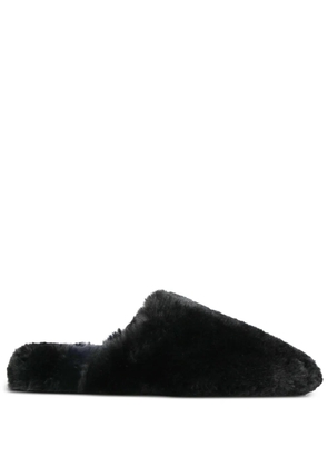 Balenciaga Teddy faux-shearling slippers - Black