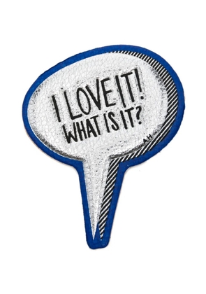 Anya Hindmarch x Charlotte Stockdale I Love It! leather sticker - Silver