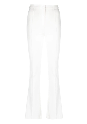Patrizia Pepe skinny cut bootleg trousers - White