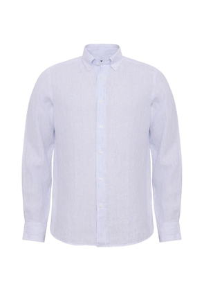 LOJA DAS MEIAS vertical-stripe button-down shirt - White