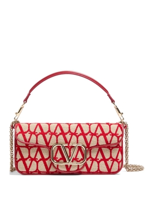 Valentino Garavani Monogram logo-plaque shoulder bag - Red